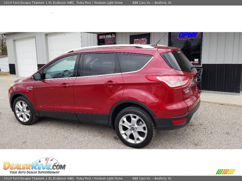 2014 Ford Escape Titanium 1.6L EcoBoost 4WD Ruby Red / Medium Light Stone Photo #3