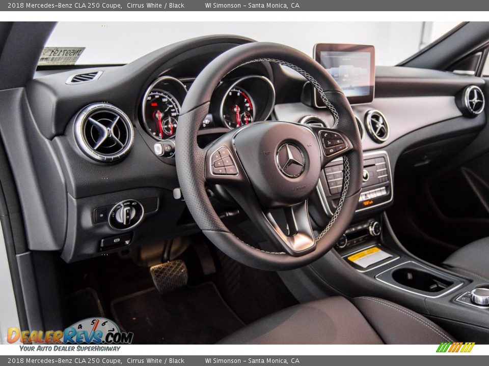 2018 Mercedes-Benz CLA 250 Coupe Cirrus White / Black Photo #6