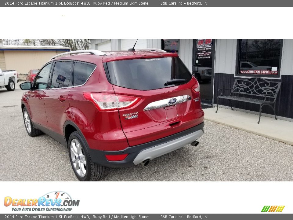 2014 Ford Escape Titanium 1.6L EcoBoost 4WD Ruby Red / Medium Light Stone Photo #4