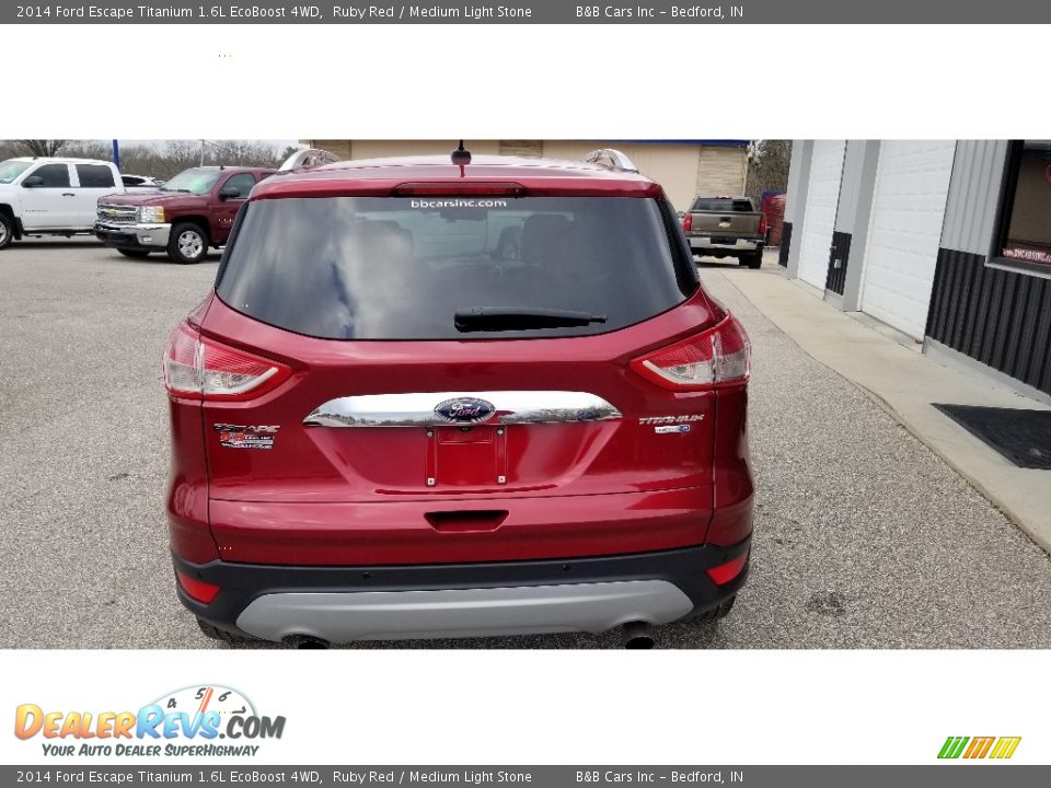 2014 Ford Escape Titanium 1.6L EcoBoost 4WD Ruby Red / Medium Light Stone Photo #5