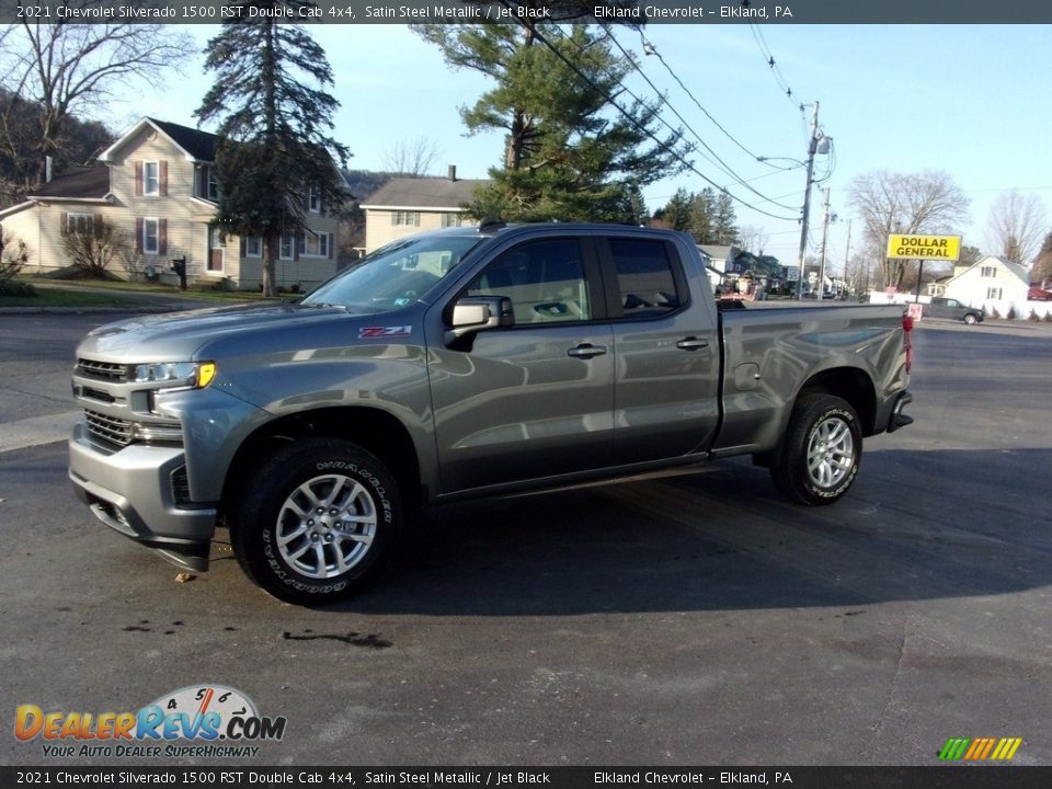 2021 Chevrolet Silverado 1500 RST Double Cab 4x4 Satin Steel Metallic / Jet Black Photo #6