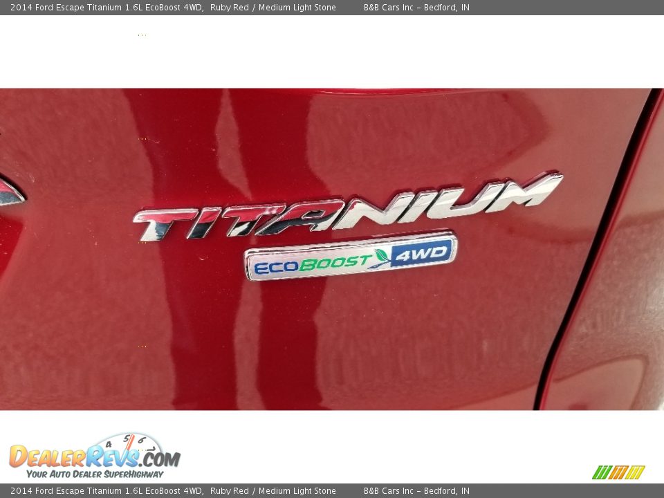 2014 Ford Escape Titanium 1.6L EcoBoost 4WD Ruby Red / Medium Light Stone Photo #10