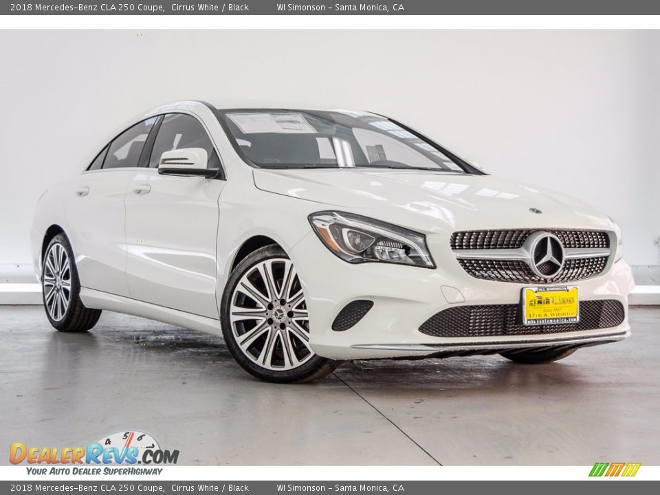 2018 Mercedes-Benz CLA 250 Coupe Cirrus White / Black Photo #12