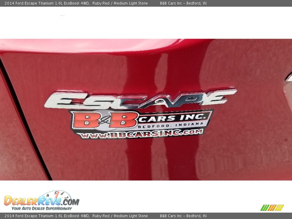 2014 Ford Escape Titanium 1.6L EcoBoost 4WD Ruby Red / Medium Light Stone Photo #11