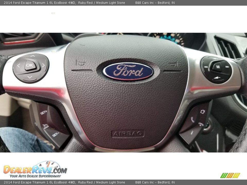 2014 Ford Escape Titanium 1.6L EcoBoost 4WD Ruby Red / Medium Light Stone Photo #19
