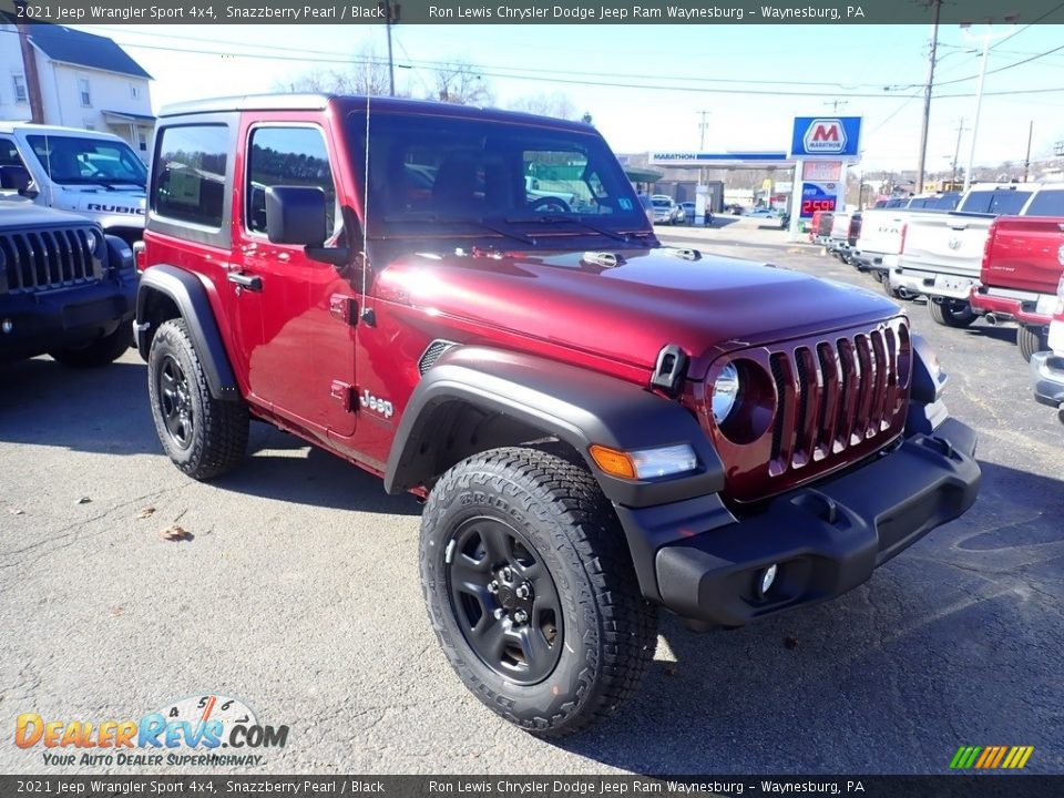 Front 3/4 View of 2021 Jeep Wrangler Sport 4x4 Photo #8