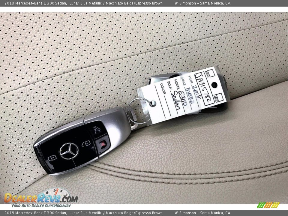 2018 Mercedes-Benz E 300 Sedan Lunar Blue Metallic / Macchiato Beige/Espresso Brown Photo #11