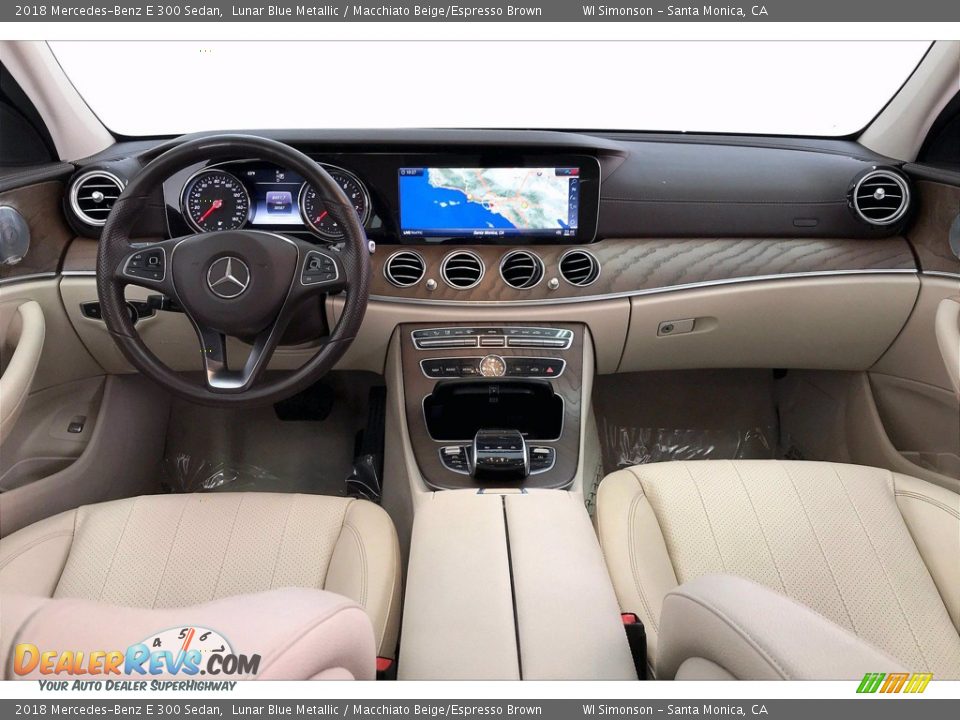 2018 Mercedes-Benz E 300 Sedan Lunar Blue Metallic / Macchiato Beige/Espresso Brown Photo #15