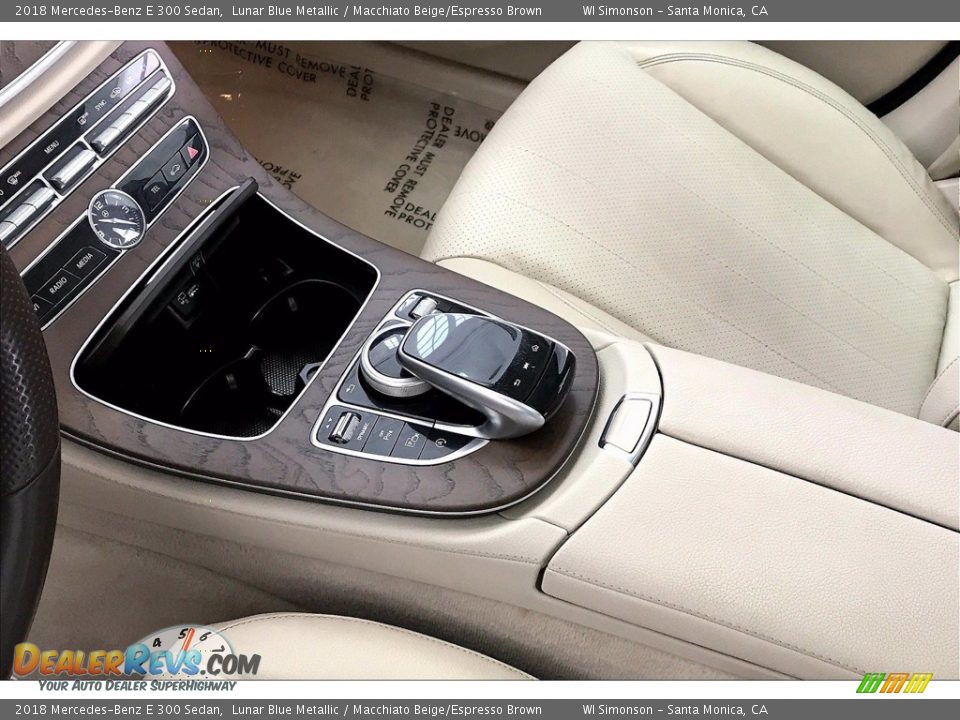 2018 Mercedes-Benz E 300 Sedan Lunar Blue Metallic / Macchiato Beige/Espresso Brown Photo #17