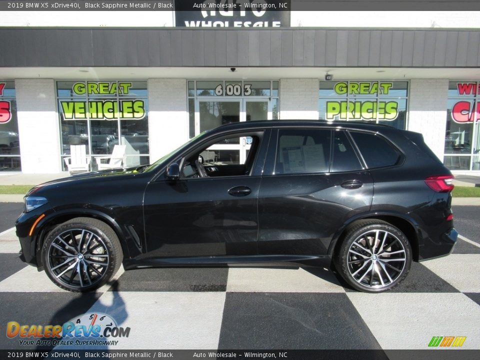 2019 BMW X5 xDrive40i Black Sapphire Metallic / Black Photo #1