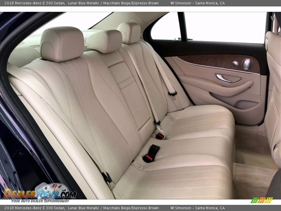 2018 Mercedes-Benz E 300 Sedan Lunar Blue Metallic / Macchiato Beige/Espresso Brown Photo #19