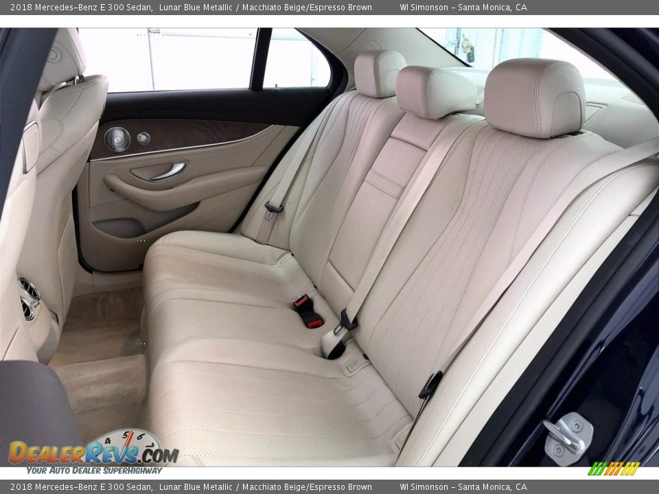 2018 Mercedes-Benz E 300 Sedan Lunar Blue Metallic / Macchiato Beige/Espresso Brown Photo #20