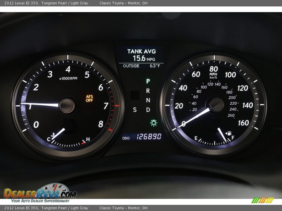 2012 Lexus ES 350 Tungsten Pearl / Light Gray Photo #8