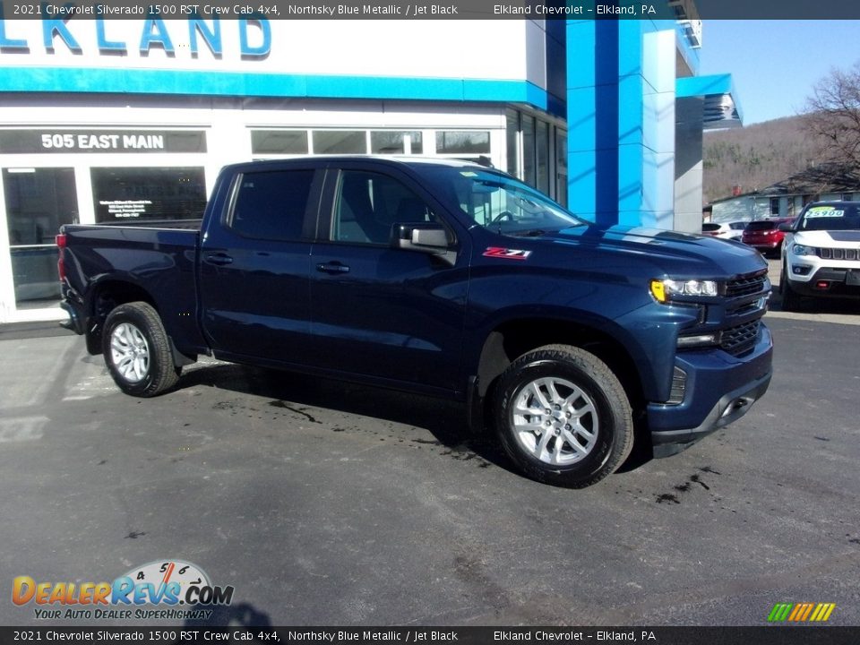 2021 Chevrolet Silverado 1500 RST Crew Cab 4x4 Northsky Blue Metallic / Jet Black Photo #1