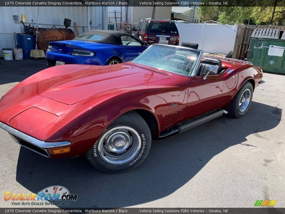 1970 Chevrolet Corvette Stingray Convertible Marlboro Maroon / Black Photo #1