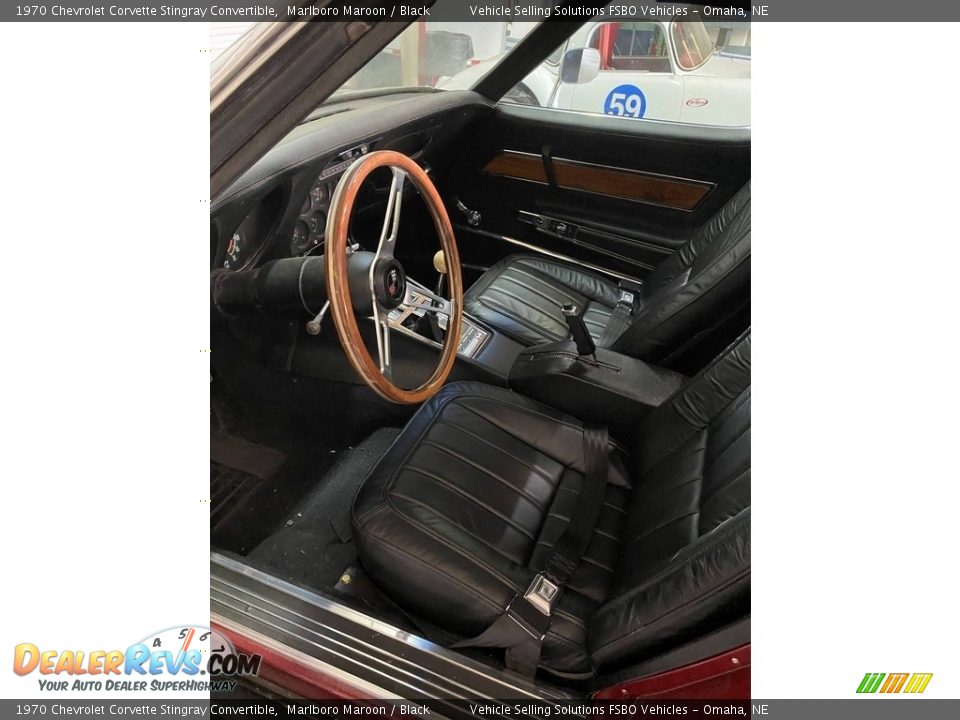 1970 Chevrolet Corvette Stingray Convertible Marlboro Maroon / Black Photo #3