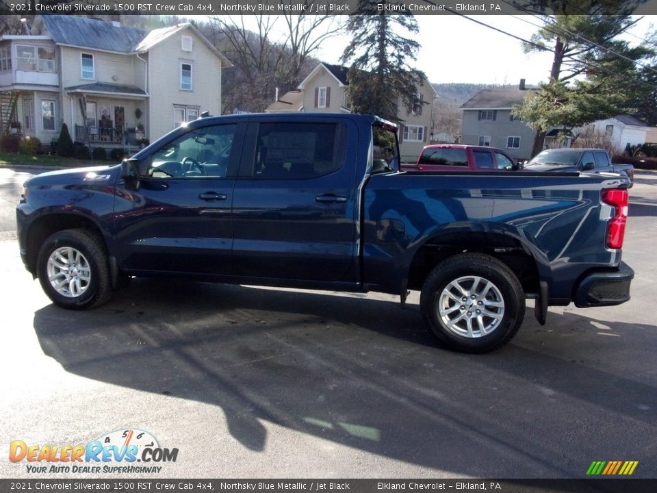 2021 Chevrolet Silverado 1500 RST Crew Cab 4x4 Northsky Blue Metallic / Jet Black Photo #5