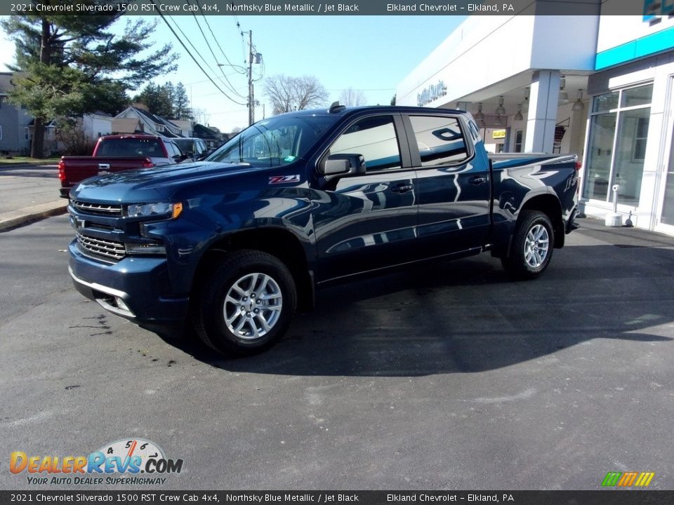 2021 Chevrolet Silverado 1500 RST Crew Cab 4x4 Northsky Blue Metallic / Jet Black Photo #6