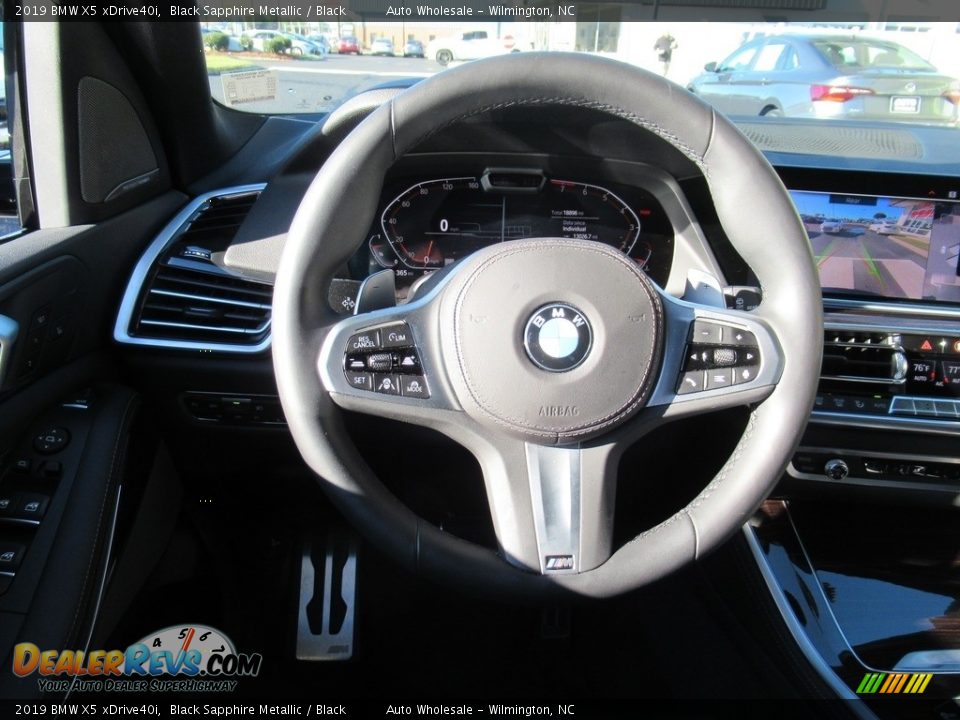 2019 BMW X5 xDrive40i Black Sapphire Metallic / Black Photo #15