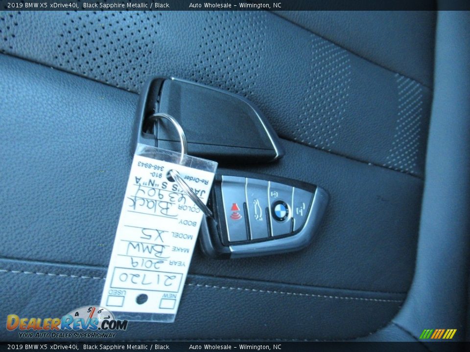 2019 BMW X5 xDrive40i Black Sapphire Metallic / Black Photo #20