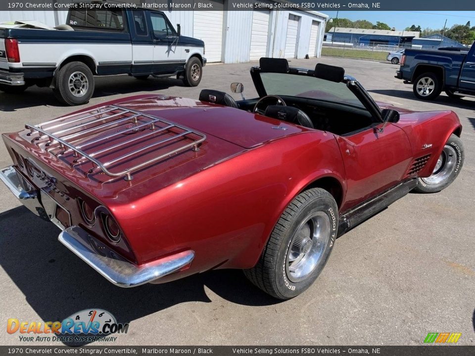 1970 Chevrolet Corvette Stingray Convertible Marlboro Maroon / Black Photo #13