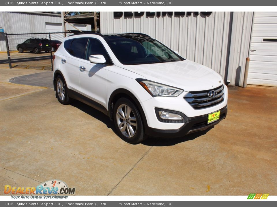 2016 Hyundai Santa Fe Sport 2.0T Frost White Pearl / Black Photo #2