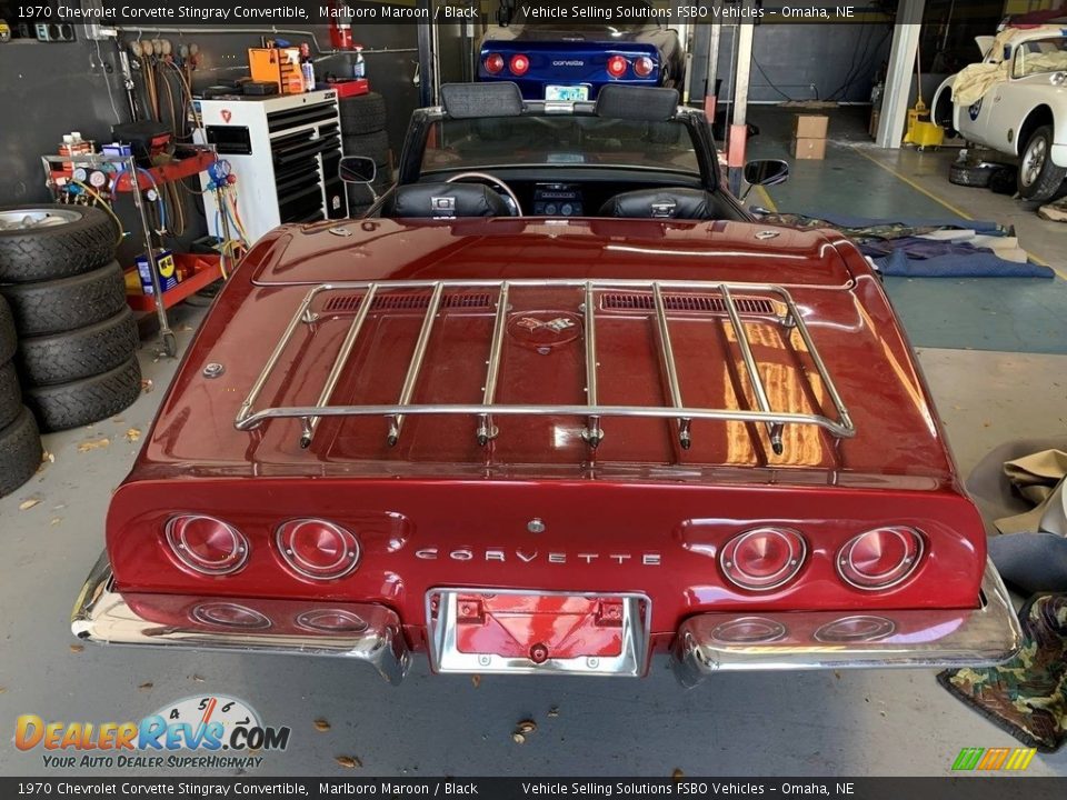 1970 Chevrolet Corvette Stingray Convertible Marlboro Maroon / Black Photo #16