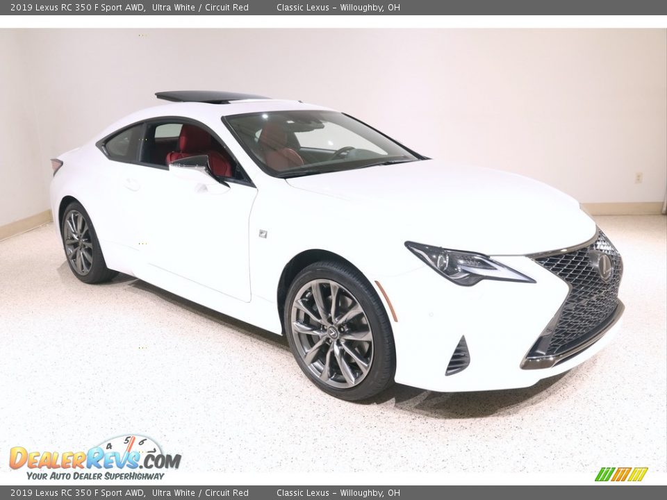 Ultra White 2019 Lexus RC 350 F Sport AWD Photo #1