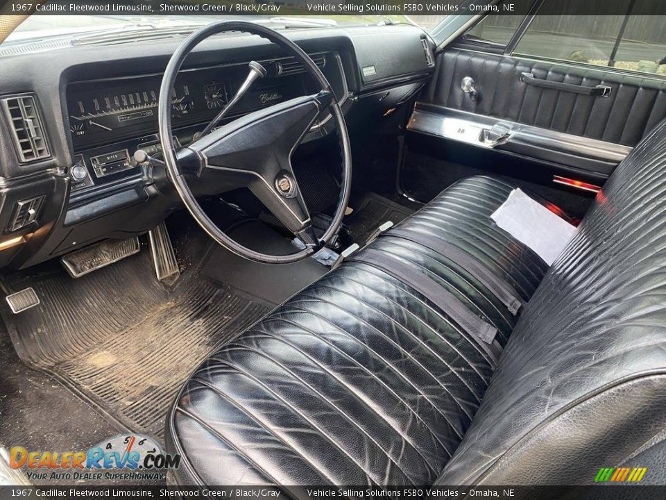 Black/Gray Interior - 1967 Cadillac Fleetwood Limousine Photo #4