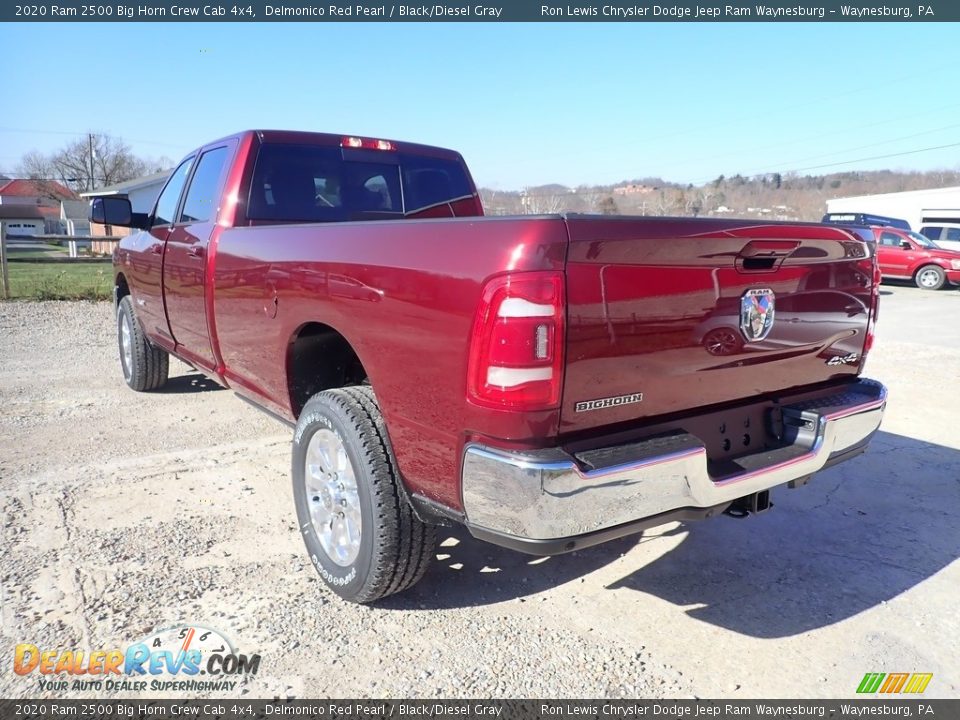 2020 Ram 2500 Big Horn Crew Cab 4x4 Delmonico Red Pearl / Black/Diesel Gray Photo #3