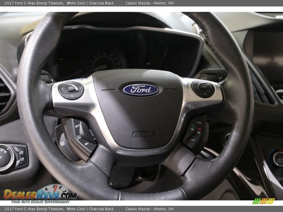 2017 Ford C-Max Energi Titanium Steering Wheel Photo #9