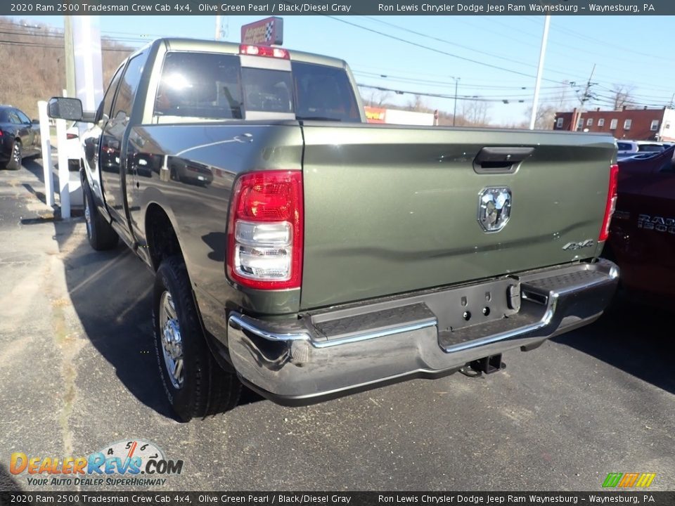 2020 Ram 2500 Tradesman Crew Cab 4x4 Olive Green Pearl / Black/Diesel Gray Photo #3