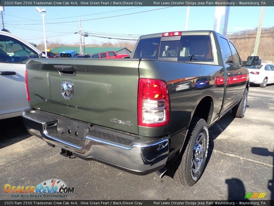 2020 Ram 2500 Tradesman Crew Cab 4x4 Olive Green Pearl / Black/Diesel Gray Photo #5