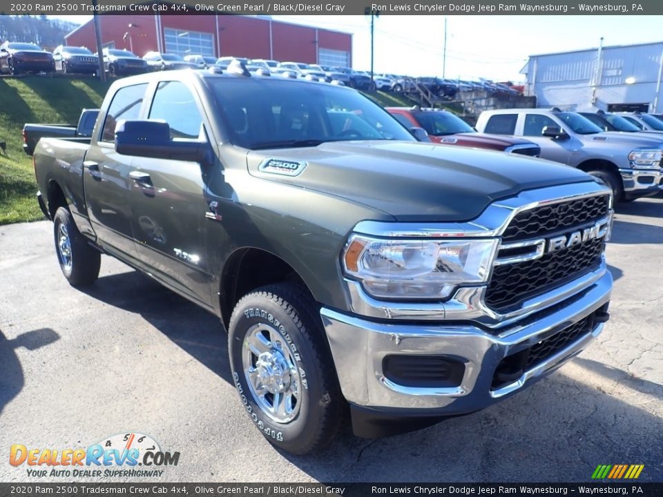 2020 Ram 2500 Tradesman Crew Cab 4x4 Olive Green Pearl / Black/Diesel Gray Photo #6