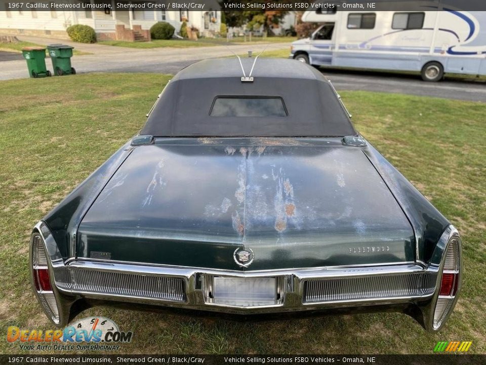 1967 Cadillac Fleetwood Limousine Sherwood Green / Black/Gray Photo #30