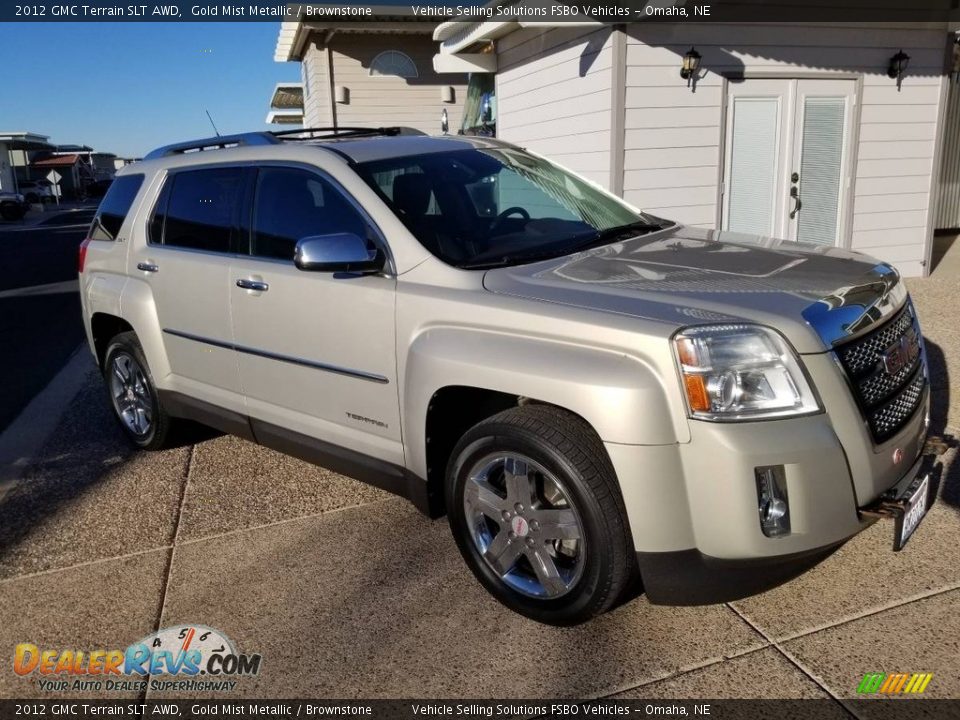 2012 GMC Terrain SLT AWD Gold Mist Metallic / Brownstone Photo #1