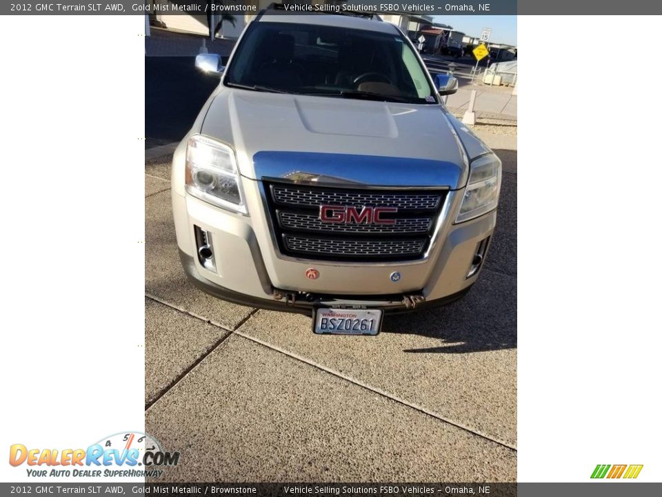 2012 GMC Terrain SLT AWD Gold Mist Metallic / Brownstone Photo #12