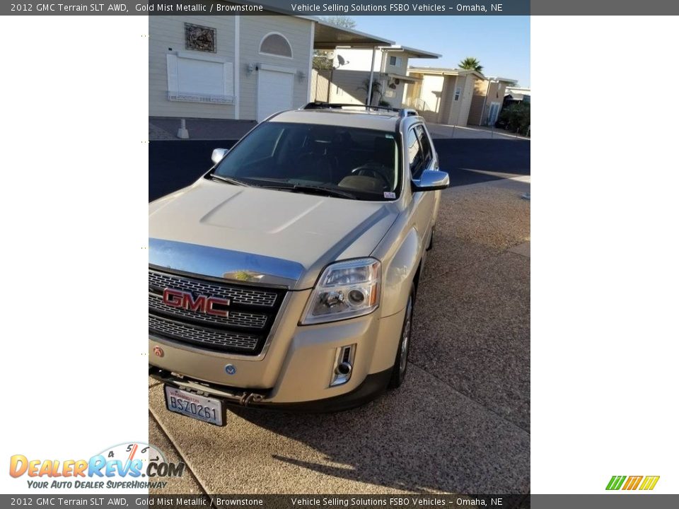 2012 GMC Terrain SLT AWD Gold Mist Metallic / Brownstone Photo #14