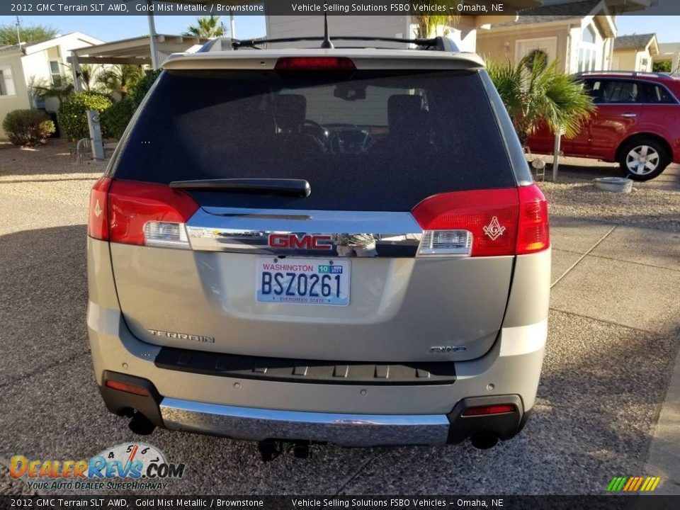 2012 GMC Terrain SLT AWD Gold Mist Metallic / Brownstone Photo #17