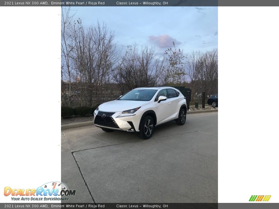 2021 Lexus NX 300 AWD Eminent White Pearl / Rioja Red Photo #1