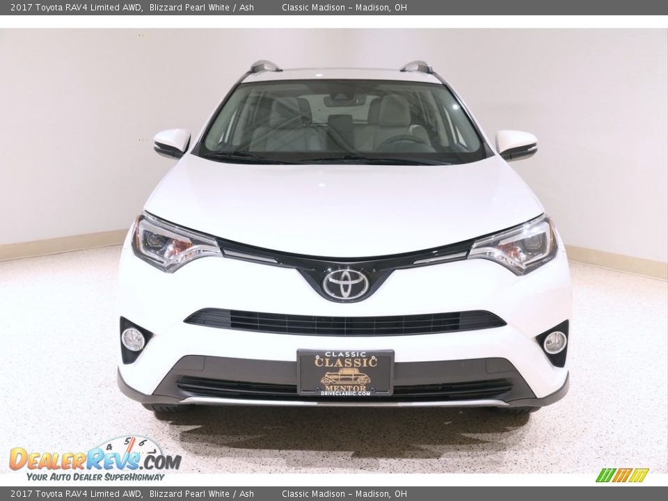 2017 Toyota RAV4 Limited AWD Blizzard Pearl White / Ash Photo #2