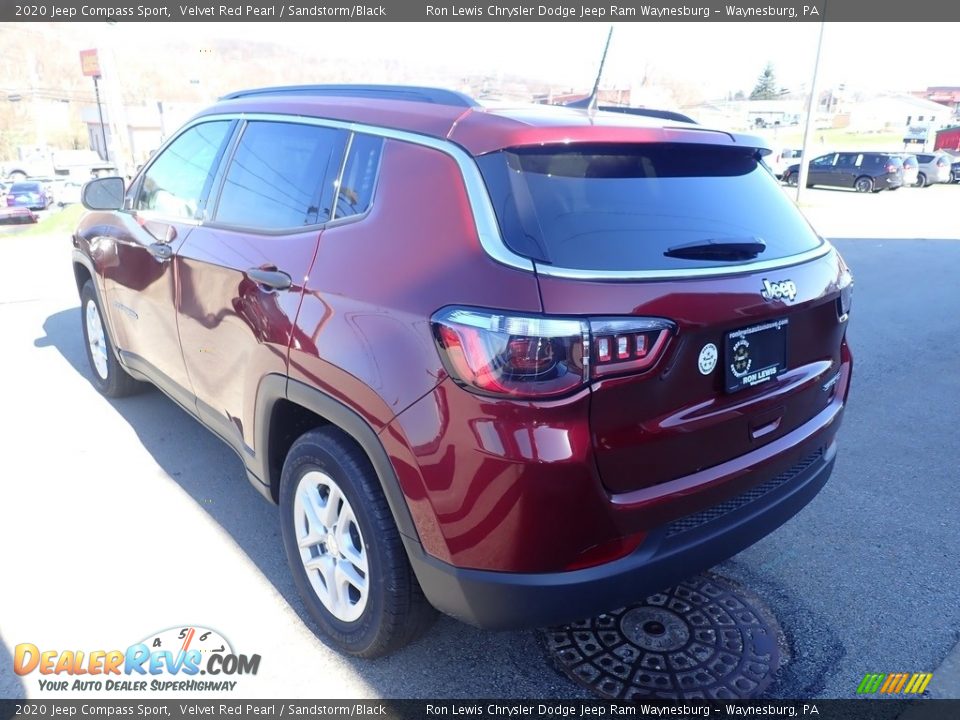 2020 Jeep Compass Sport Velvet Red Pearl / Sandstorm/Black Photo #4