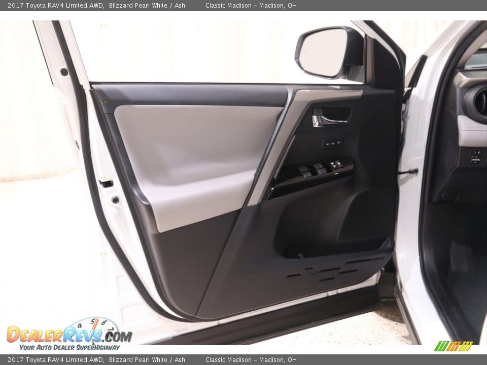 2017 Toyota RAV4 Limited AWD Blizzard Pearl White / Ash Photo #4