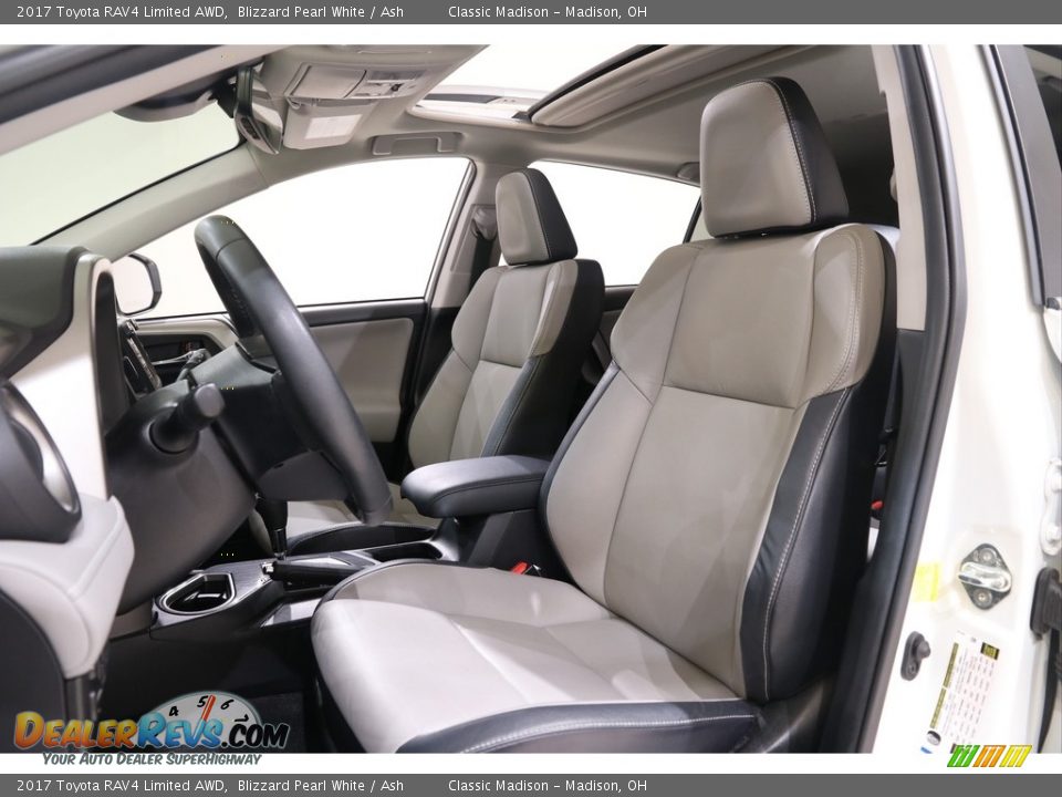 2017 Toyota RAV4 Limited AWD Blizzard Pearl White / Ash Photo #5