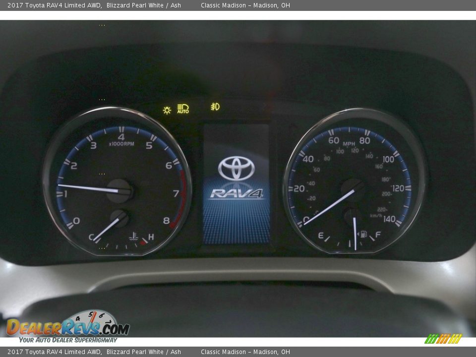 2017 Toyota RAV4 Limited AWD Blizzard Pearl White / Ash Photo #7