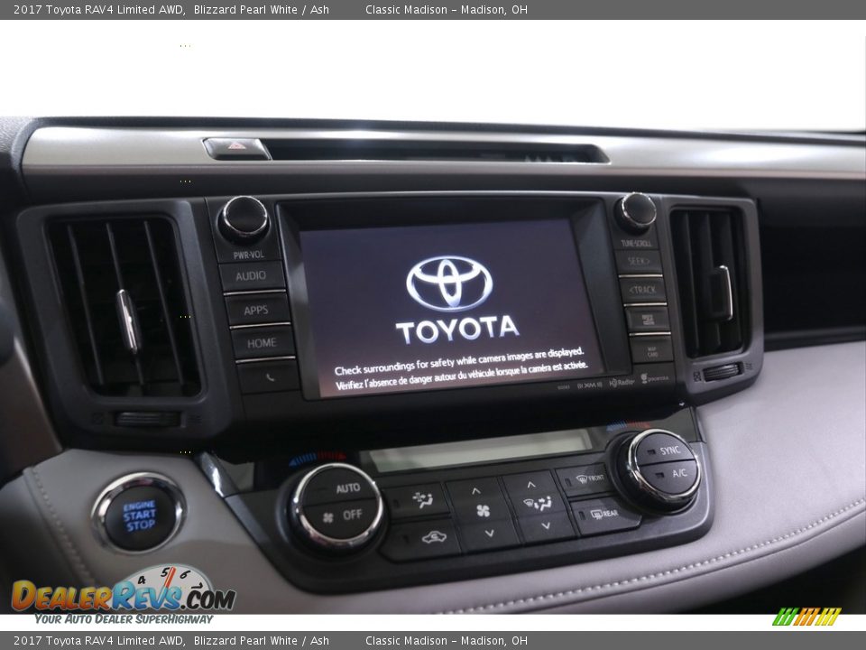 2017 Toyota RAV4 Limited AWD Blizzard Pearl White / Ash Photo #8