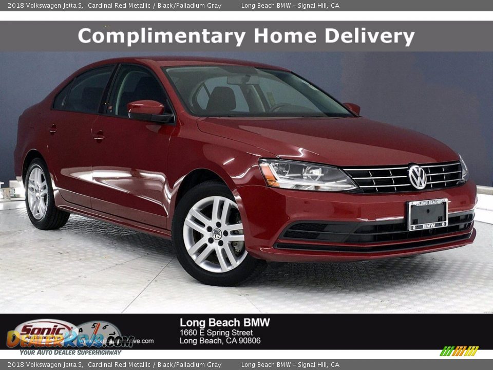 2018 Volkswagen Jetta S Cardinal Red Metallic / Black/Palladium Gray Photo #1