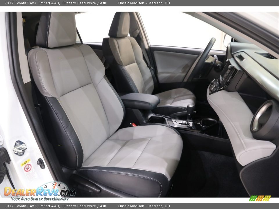 2017 Toyota RAV4 Limited AWD Blizzard Pearl White / Ash Photo #15