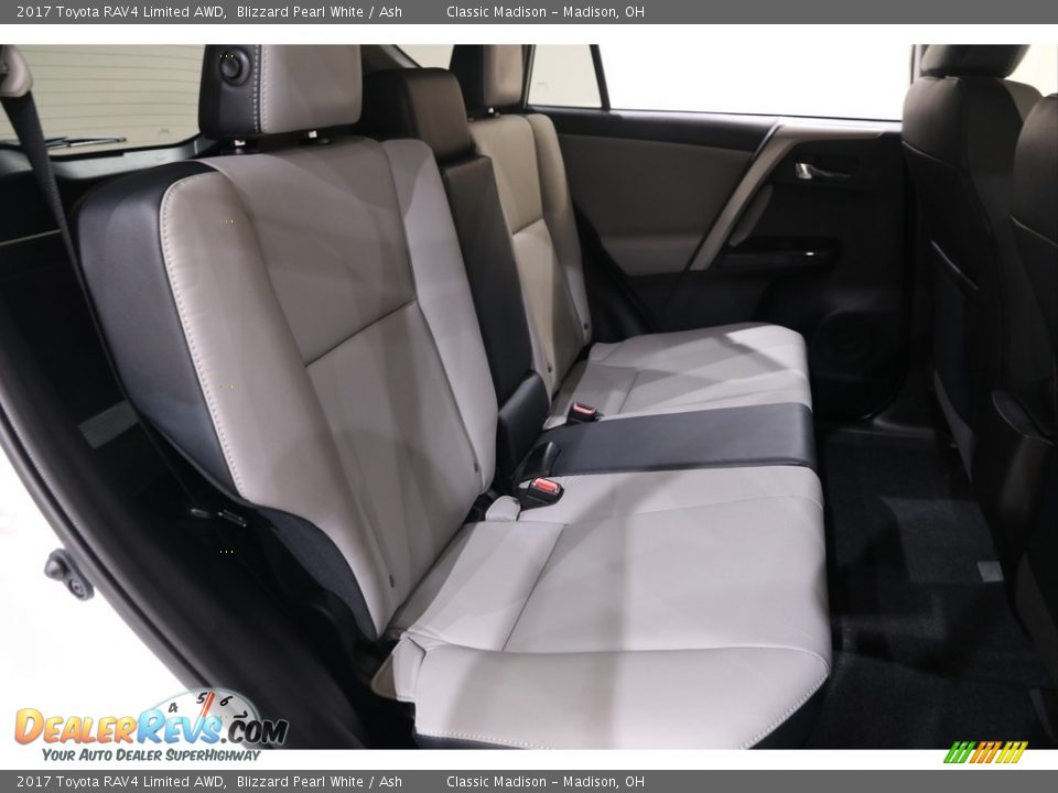 2017 Toyota RAV4 Limited AWD Blizzard Pearl White / Ash Photo #16