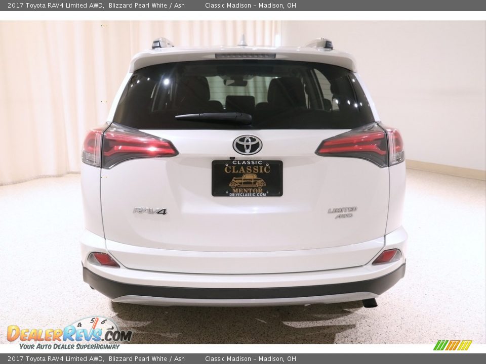 2017 Toyota RAV4 Limited AWD Blizzard Pearl White / Ash Photo #18